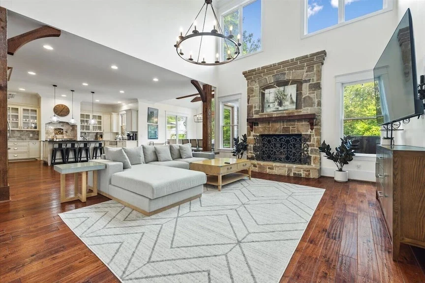Modern accent wall design with premium wallpaper near San Jose