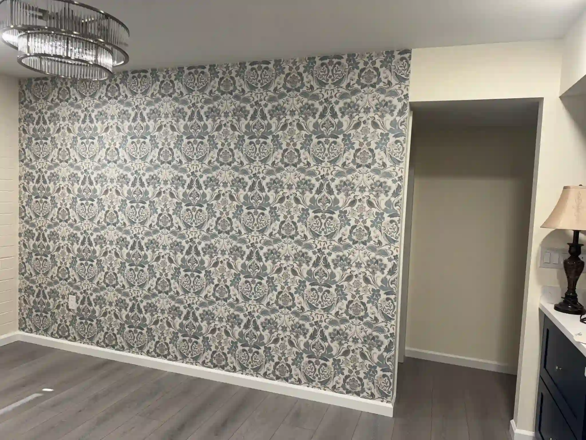 Wallpaper installation project in Milpitas, CA