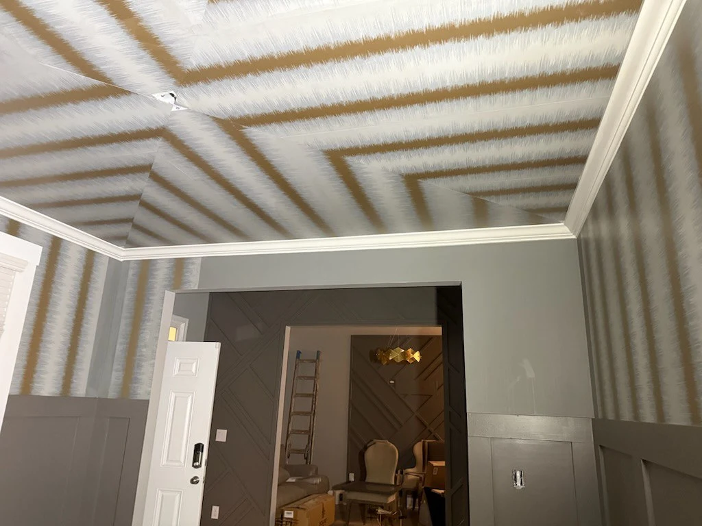 Wallpaper installation project in Santa Clara, CA