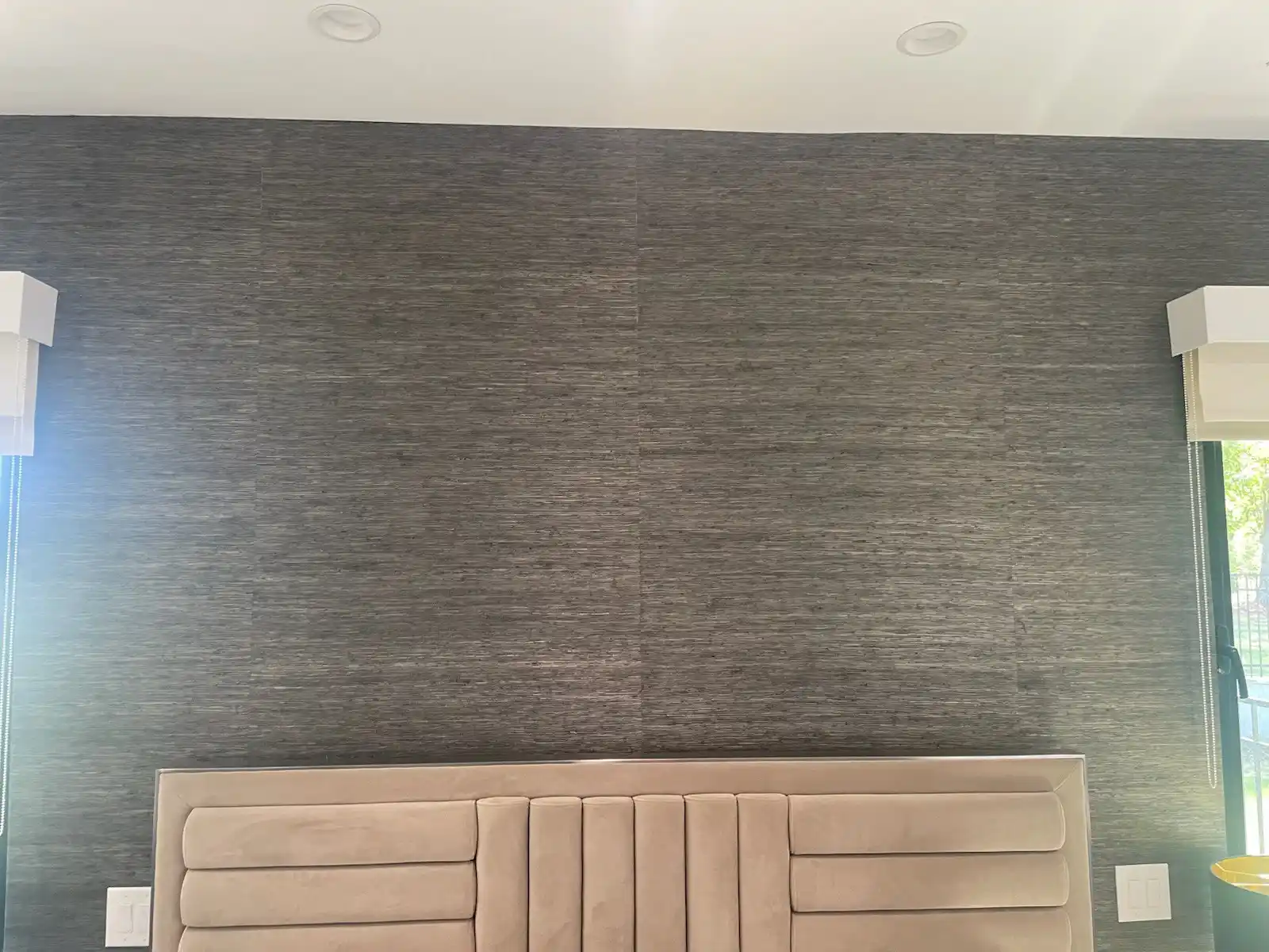 Wallpaper Artistry professional installation team in Santana Row, San Jose